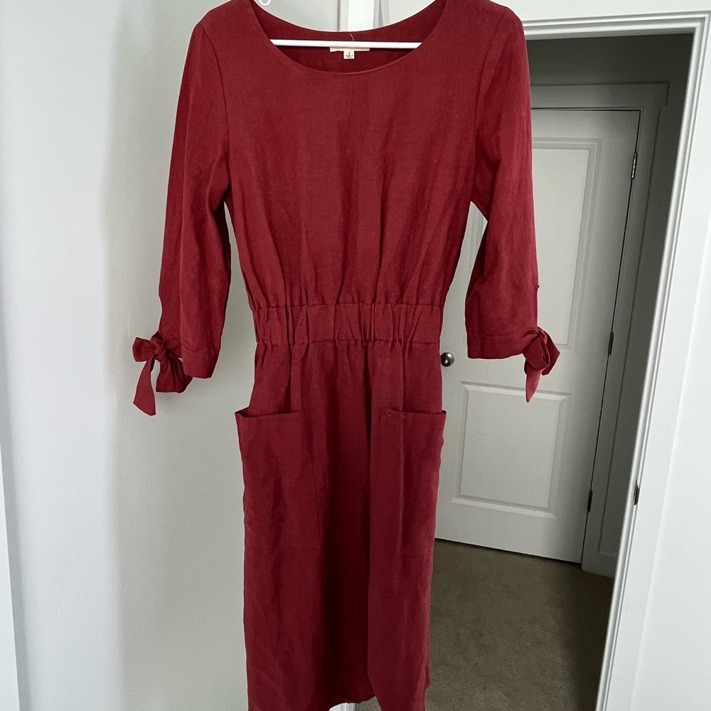 Boutique Rust Dress